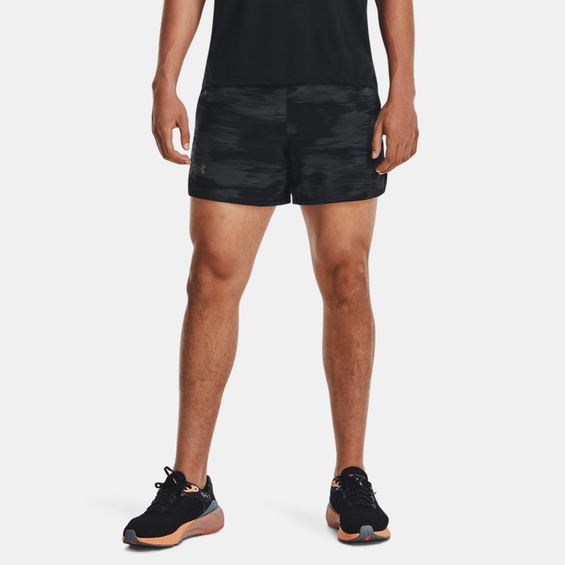 Men's Under Armour Launch 5'' Printed Shorts Jet Gray / Black / Reflective M
